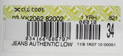 Acht Gray Cotton Regular Low Fit Jeans