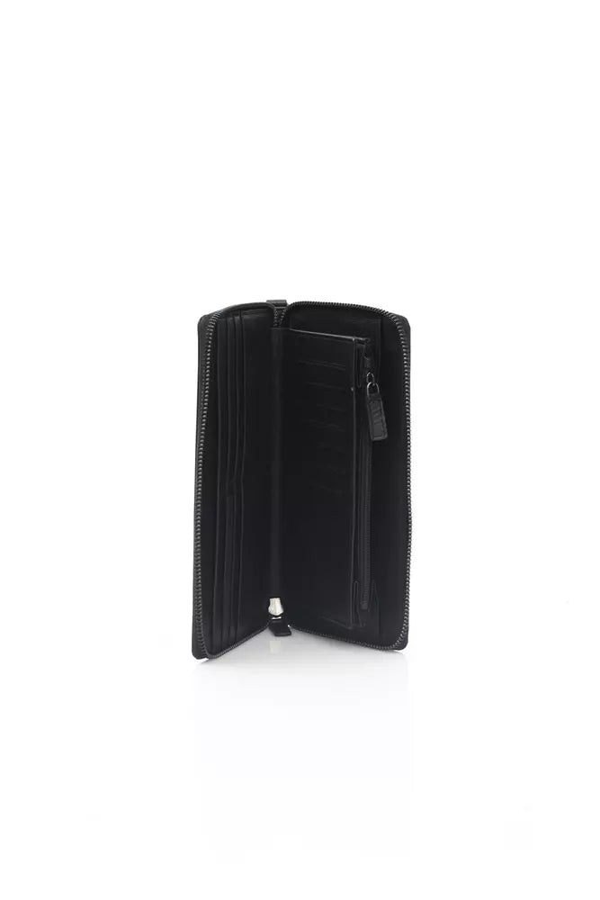 Automobili Lamborghini Black Calfskin Men Wallet
