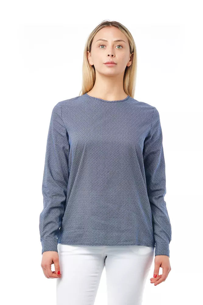 Bagutta Blue Cotton Women Blouse