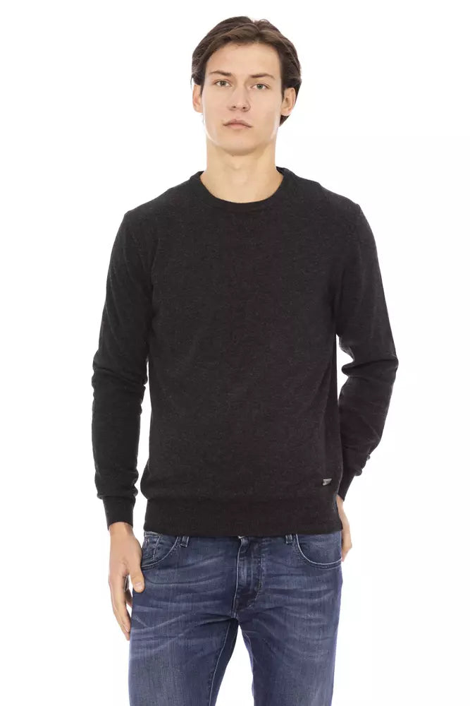 Baldinini Trend Black Wool Men's Sweater