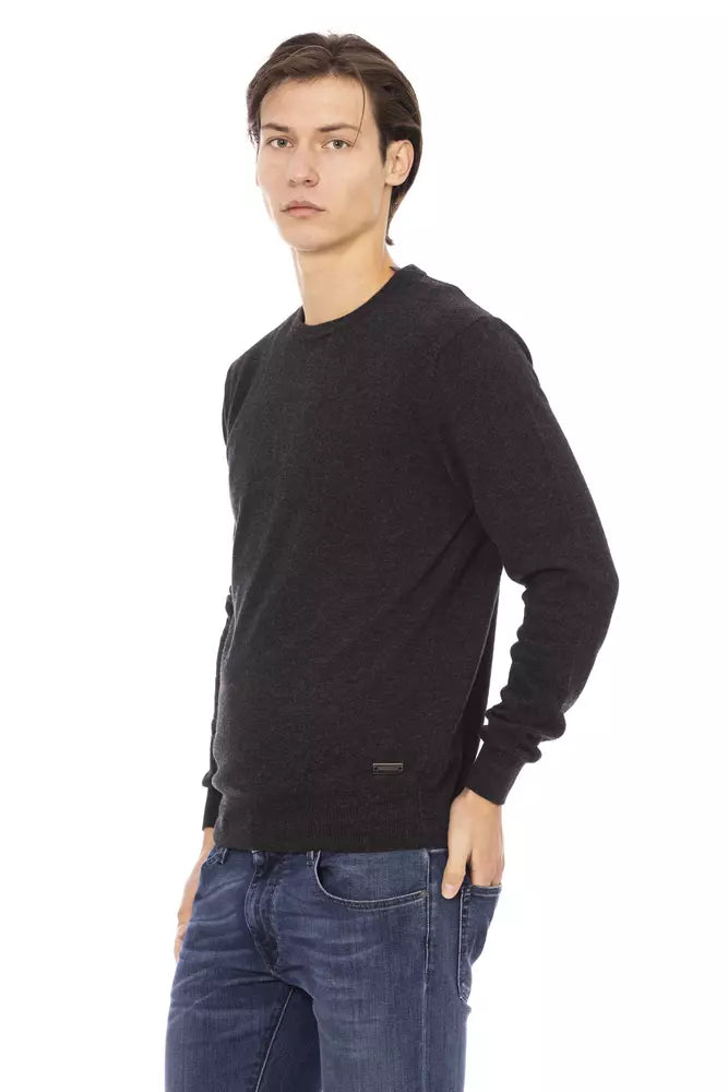 Baldinini Trend Black Wool Men's Sweater