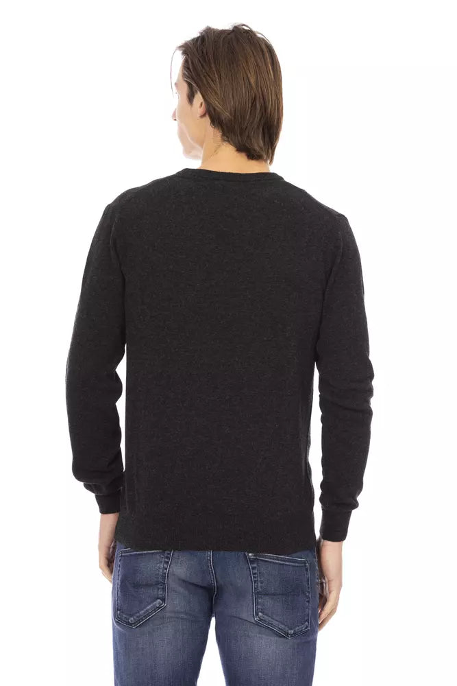 Baldinini Trend Black Wool Men's Sweater