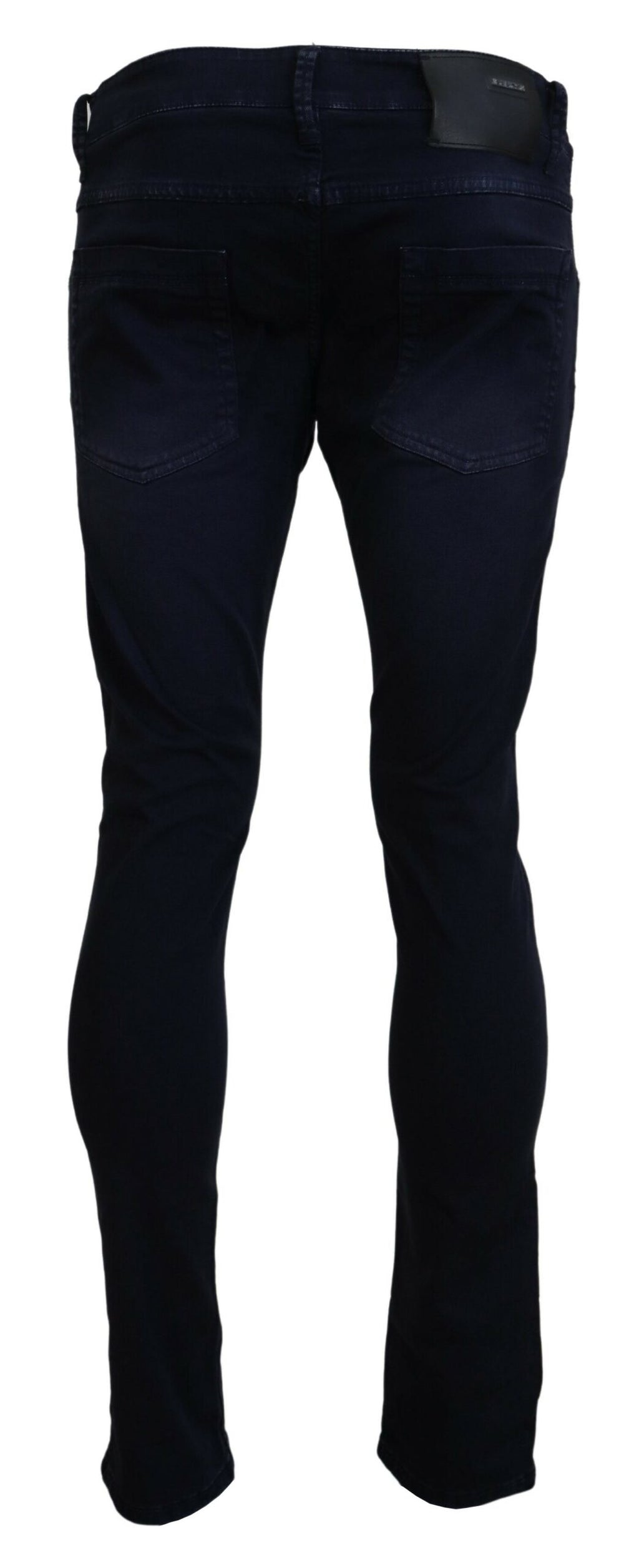 Acht Blue Cotton Tapered Slim Fit Men Casual Denim Jeans