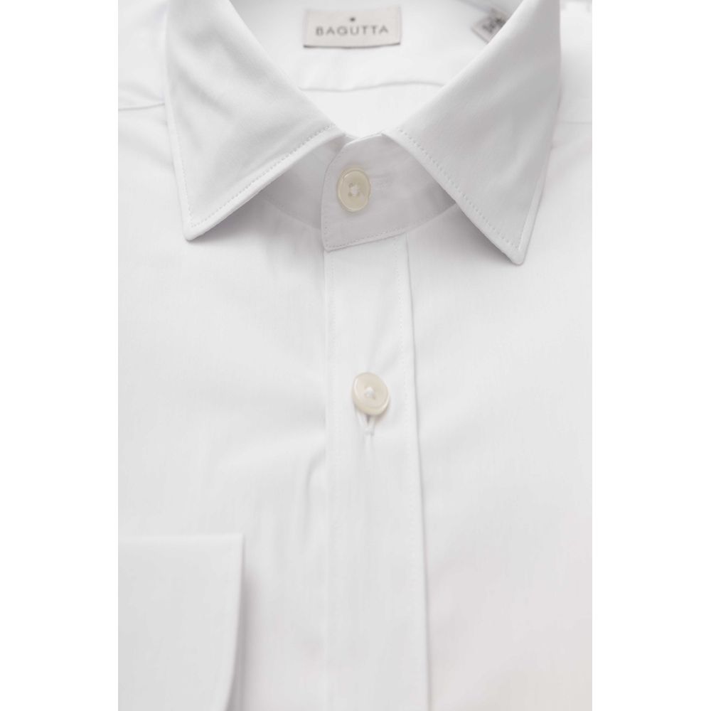 Bagutta White Cotton Men's Shirt