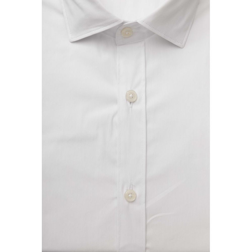 Bagutta White Cotton Men's Shirt