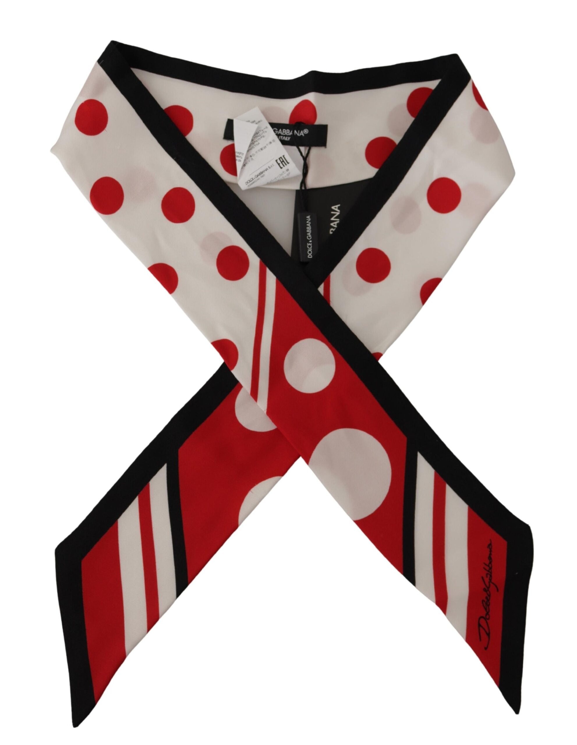 Dolce & Gabbana Multicolor Twill Silk Foulard Shawl Scarf