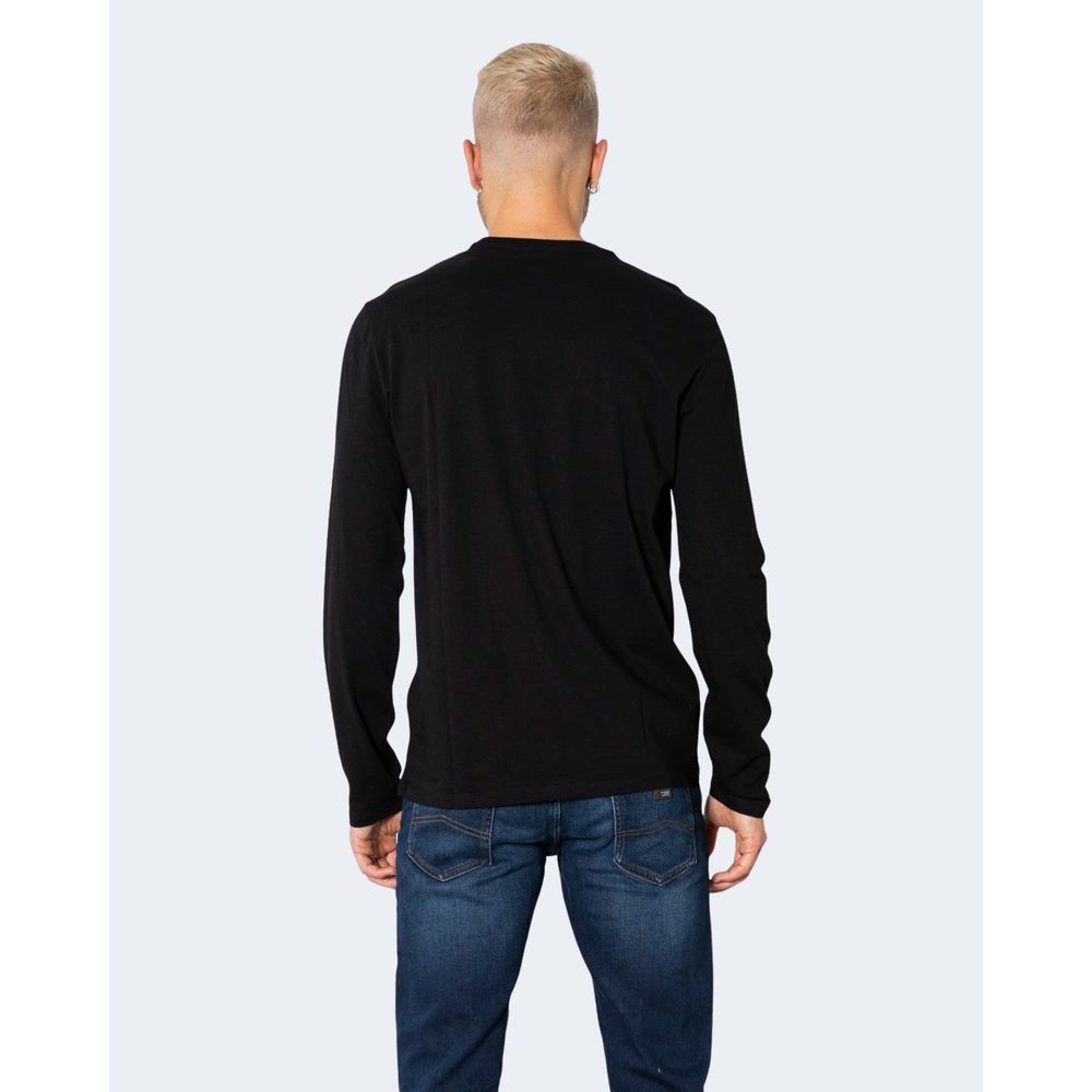 Armani Exchange Black Cotton Long Sleeve