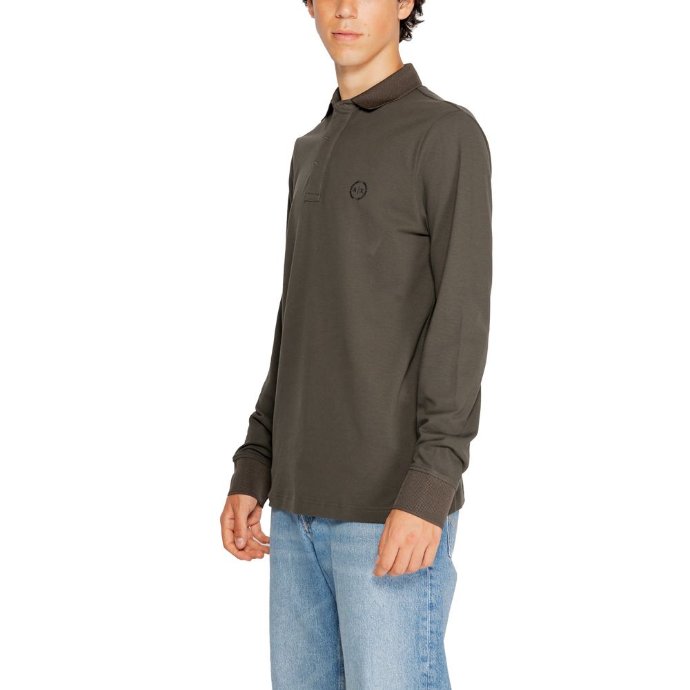 Armani Exchange Green Cotton Long Sleeve