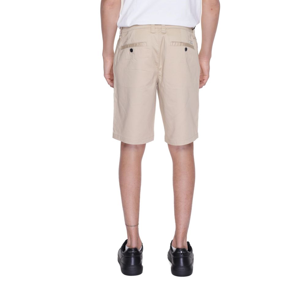Armani Exchange Beige Cotton Bermuda