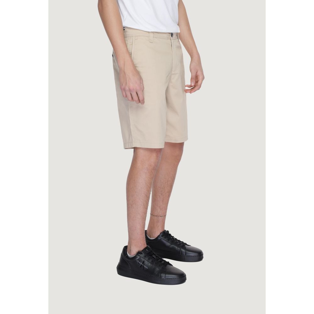 Armani Exchange Beige Cotton Bermuda