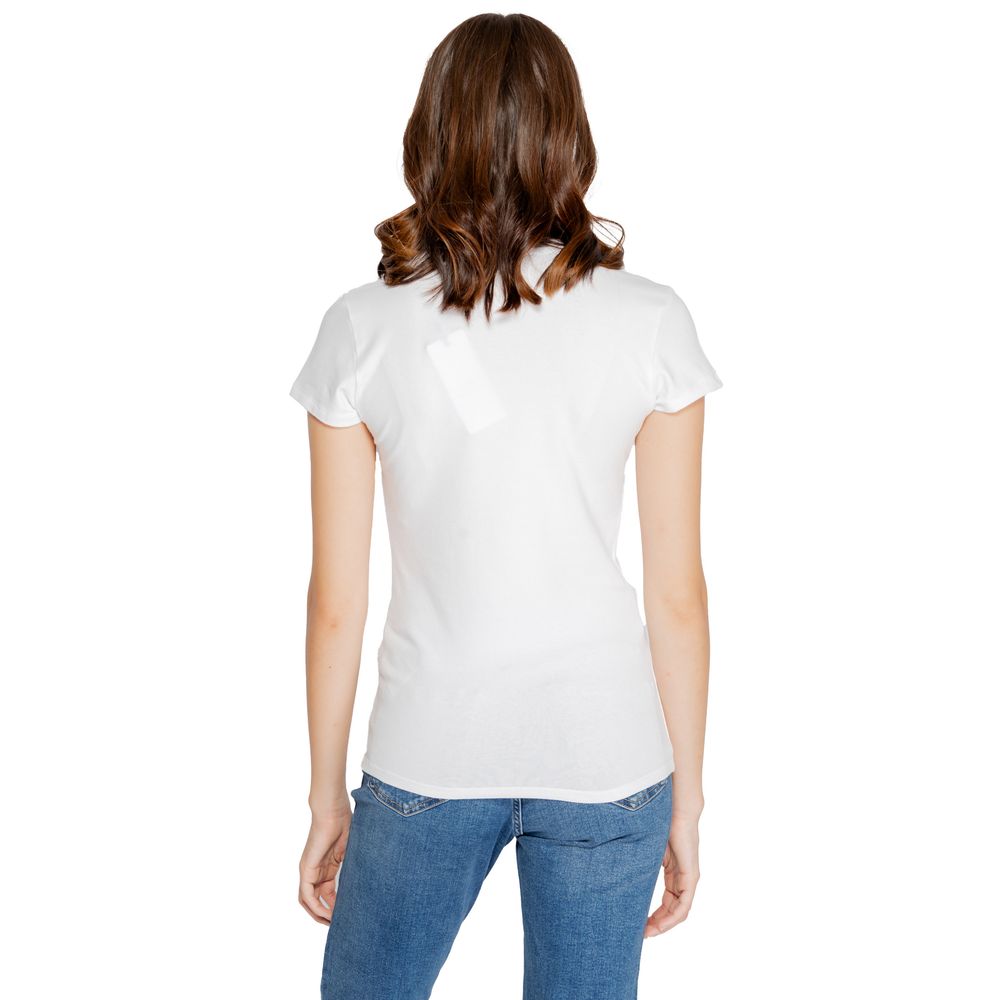 Armani Exchange White Cotton T-Shirt