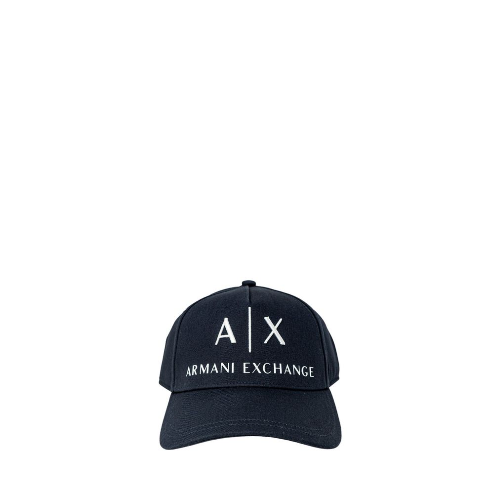 Armani Exchange Blue Cotton Caps Baseball Hat