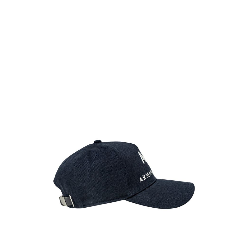 Armani Exchange Blue Cotton Caps Baseball Hat