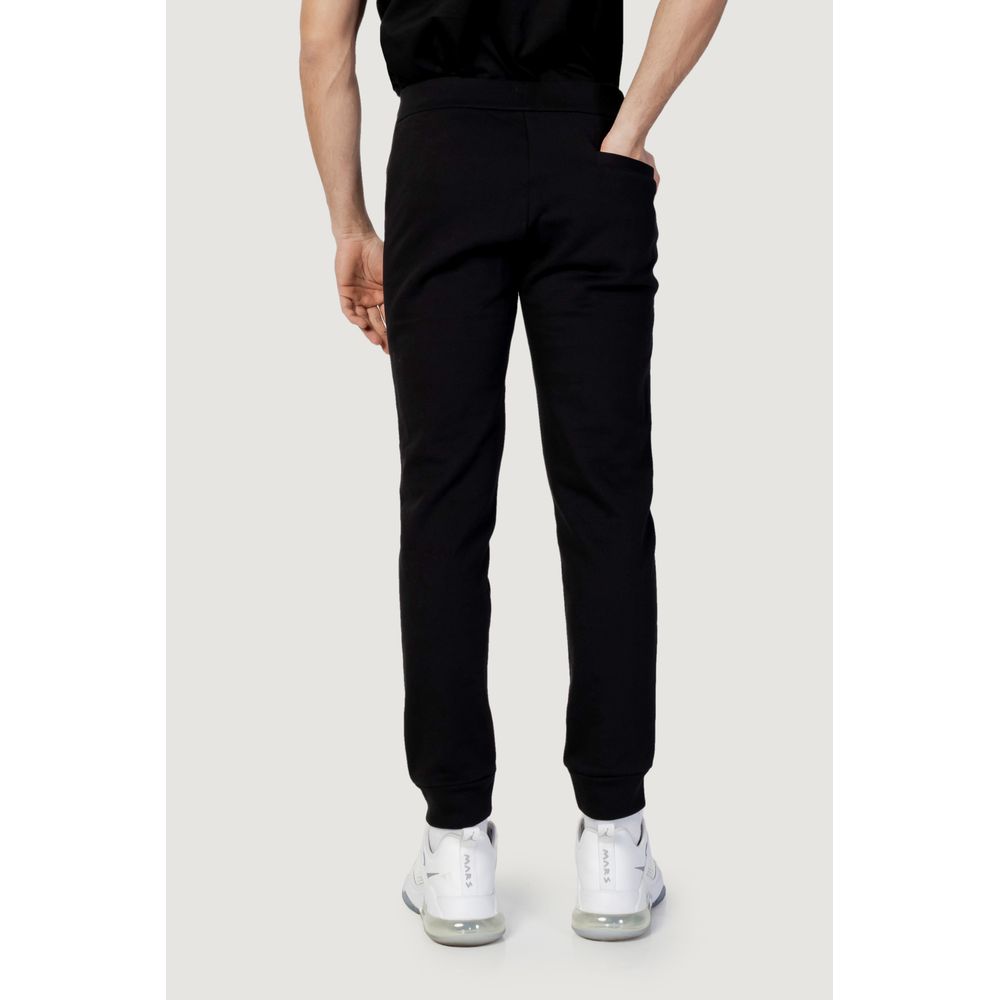 Armani Exchange Black Cotton Joggers Workout Pant