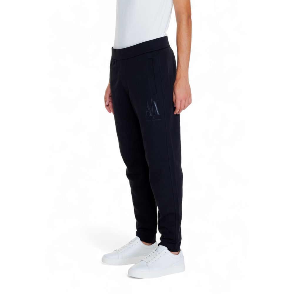 Armani Exchange Black Cotton Joggers Workout Pant