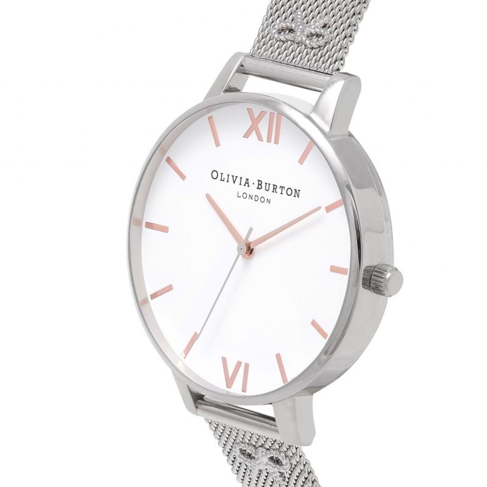 Olivia Burton Silver Stainless Steel Watch