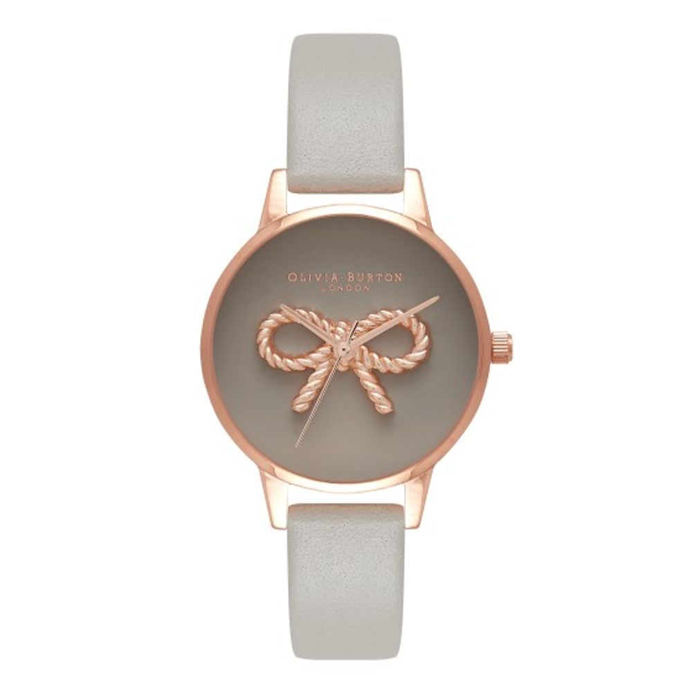 Olivia Burton Gray Artificial Leather Watch