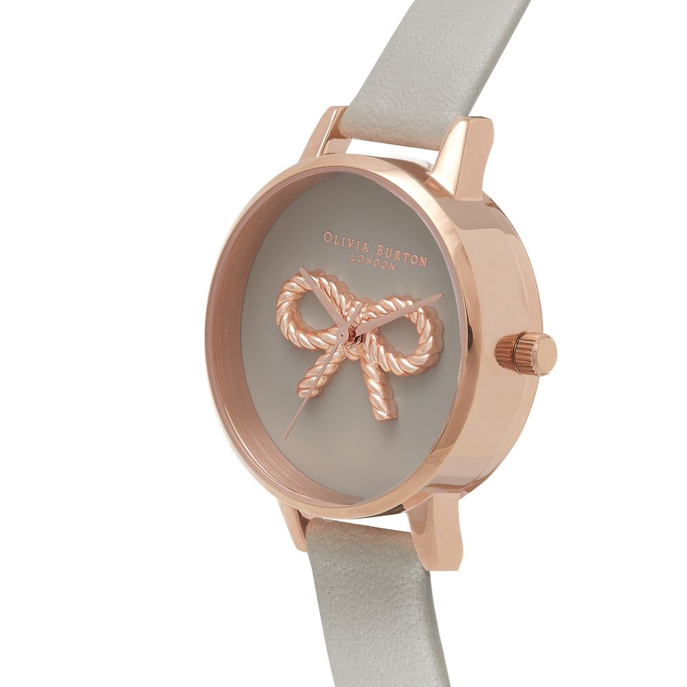 Olivia Burton Gray Artificial Leather Watch