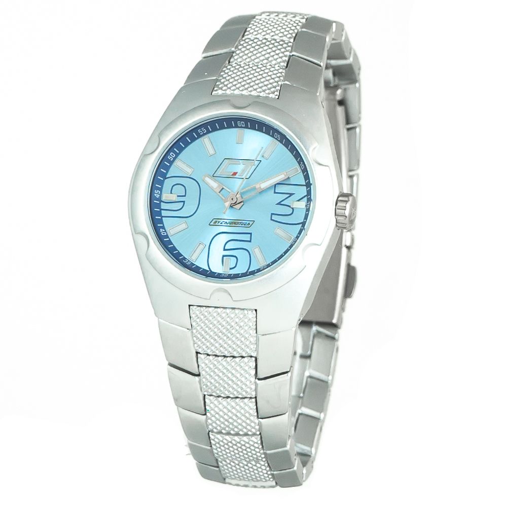 Chronotech Silver Stainless Steel Watch