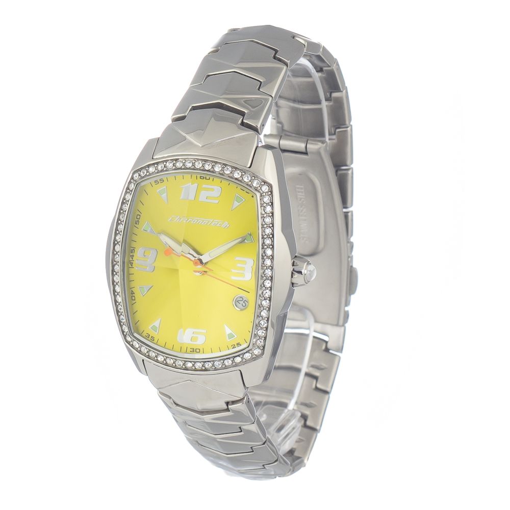 Chronotech Silver Stainless Steel Watch