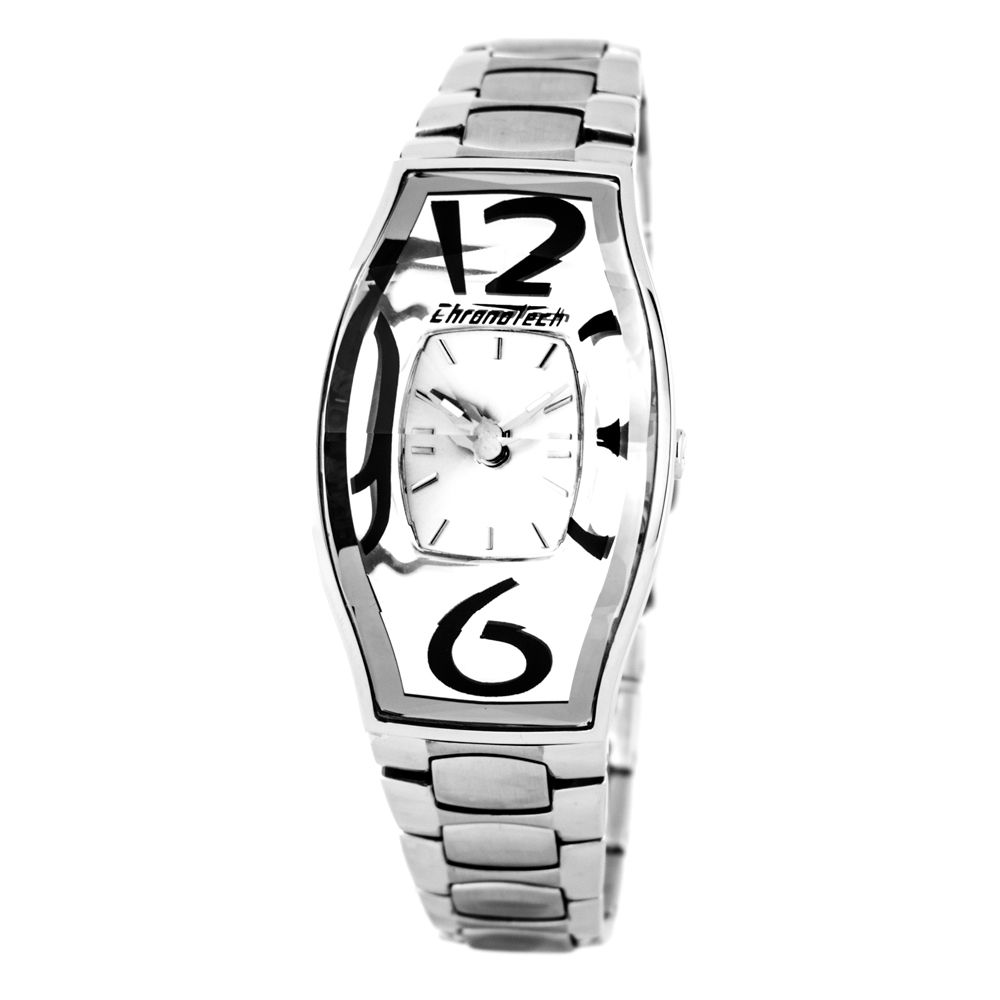 Chronotech Silver Stainless Steel Watch