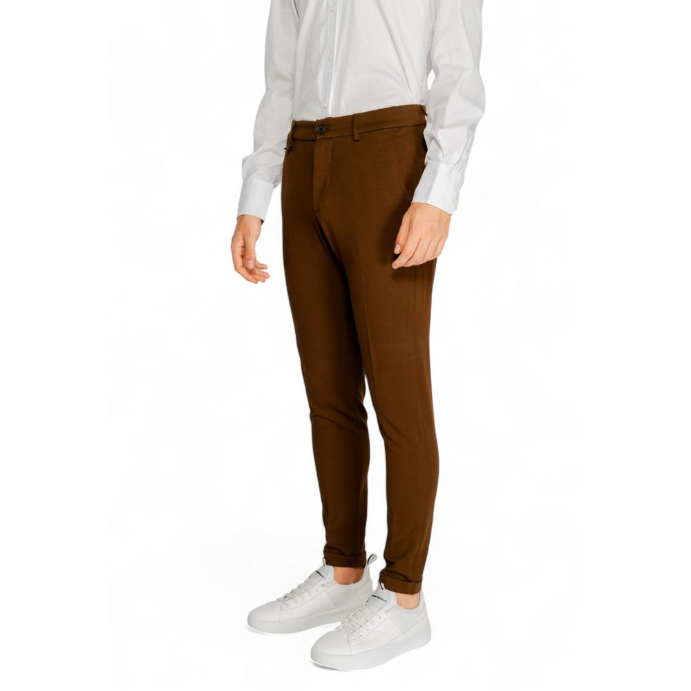 Antony Morato Brown Viscose Pant