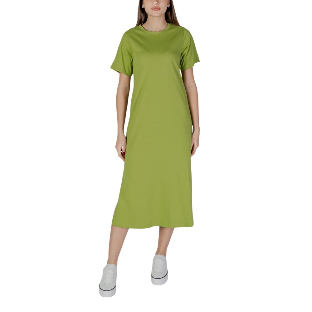 B.Young Green Cotton Midi