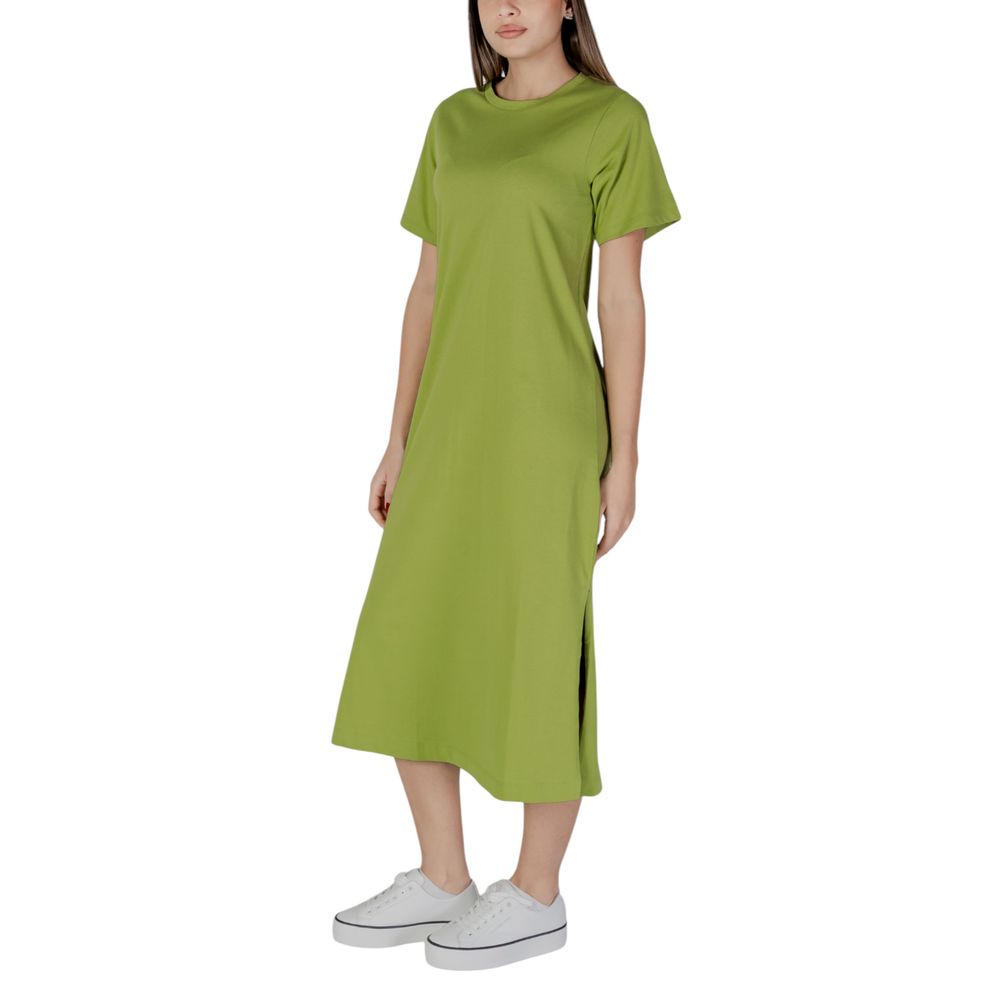 B.Young Green Cotton Midi