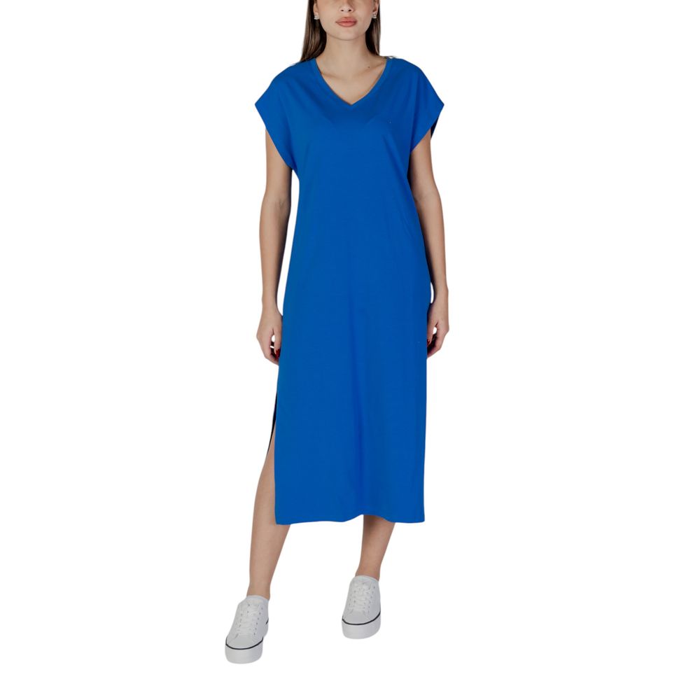 B.Young Blue Cotton Midi