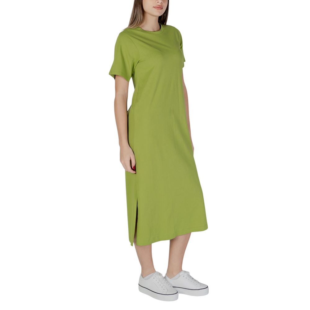B.Young Green Cotton Midi
