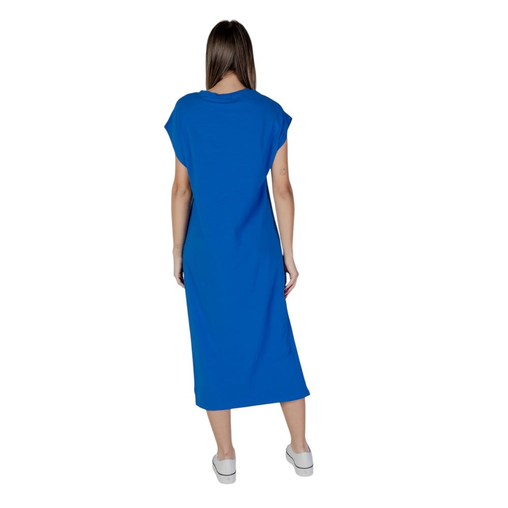 B.Young Blue Cotton Midi