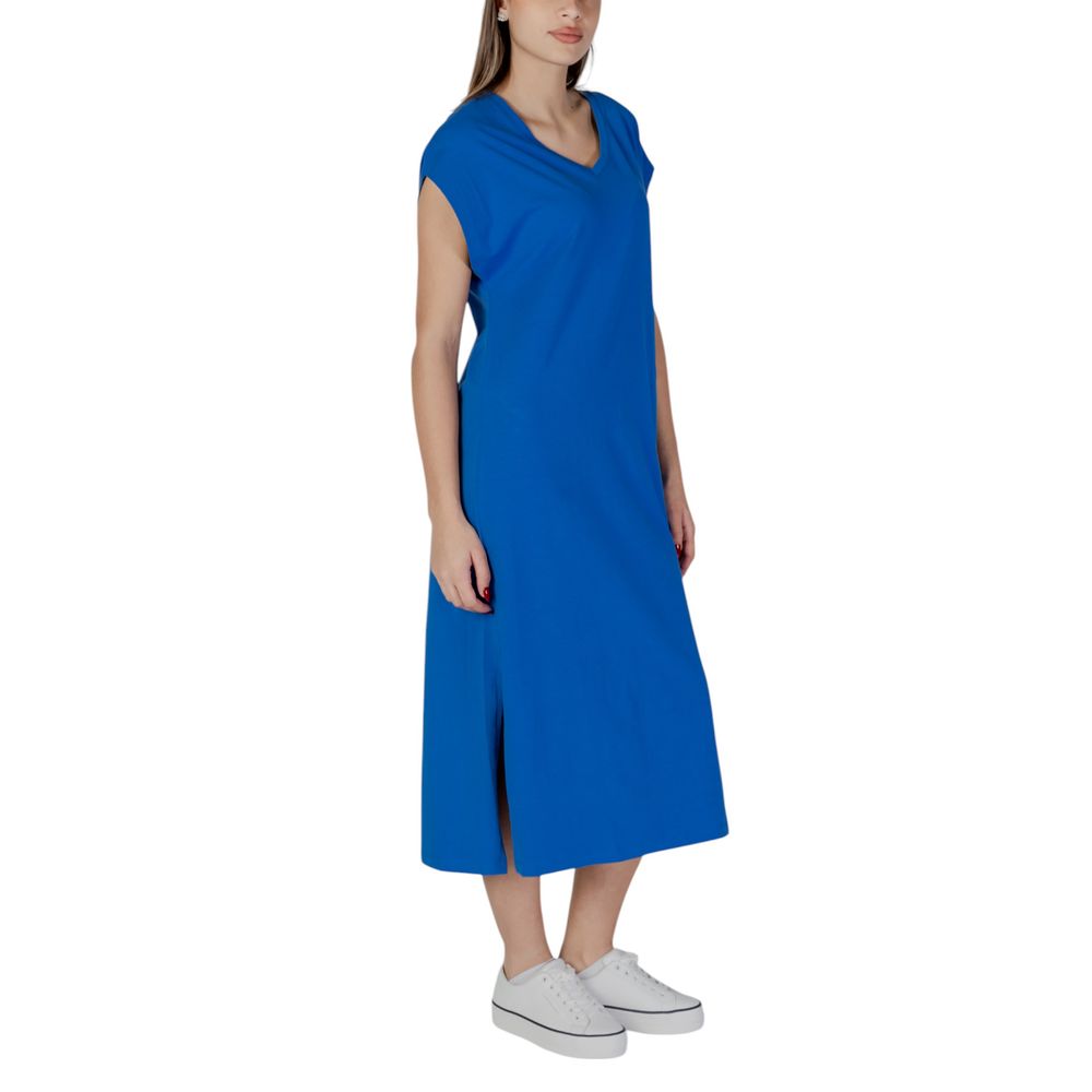 B.Young Blue Cotton Midi