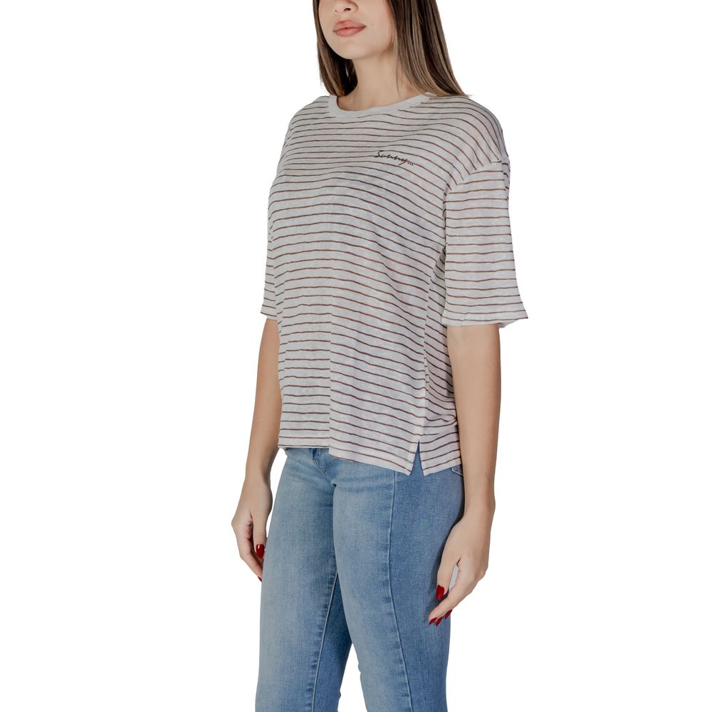 B.Young Brown Polyester T-Shirt