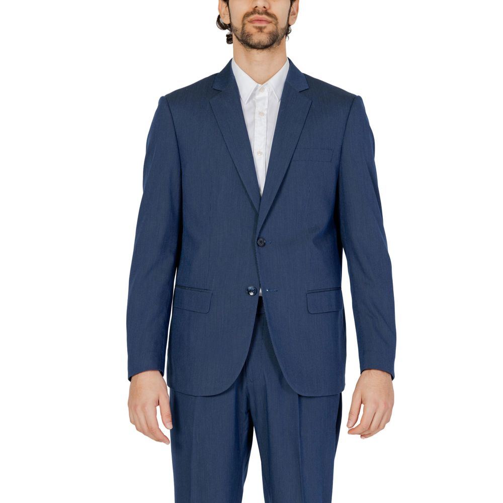 Antony Morato Blue Polyester Blazer