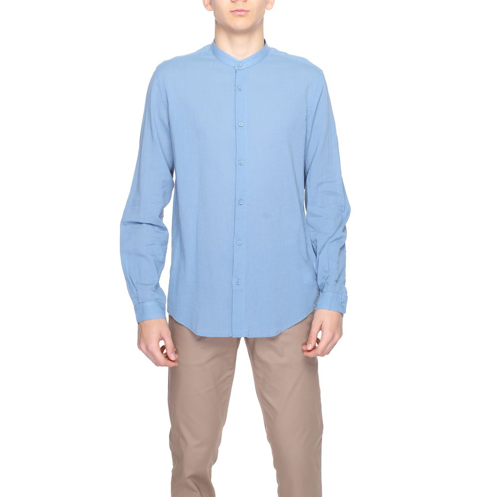 Antony Morato Blue Cotton Shirt
