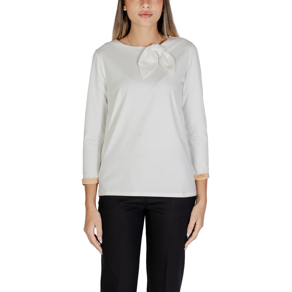 Alviero Martini Prima Classe White Cotton Long Sleeve
