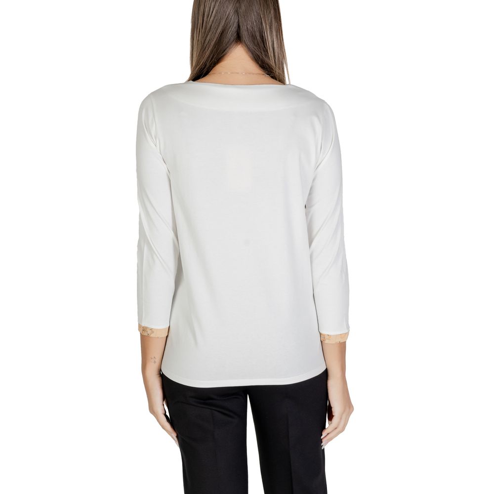Alviero Martini Prima Classe White Cotton Long Sleeve