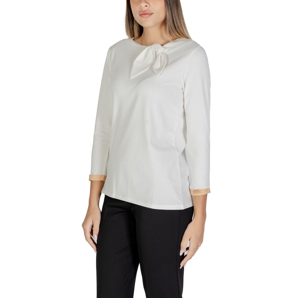 Alviero Martini Prima Classe White Cotton Long Sleeve