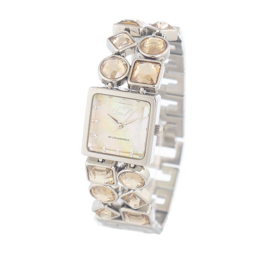 Chronotech Silver Stainless Steel Watch