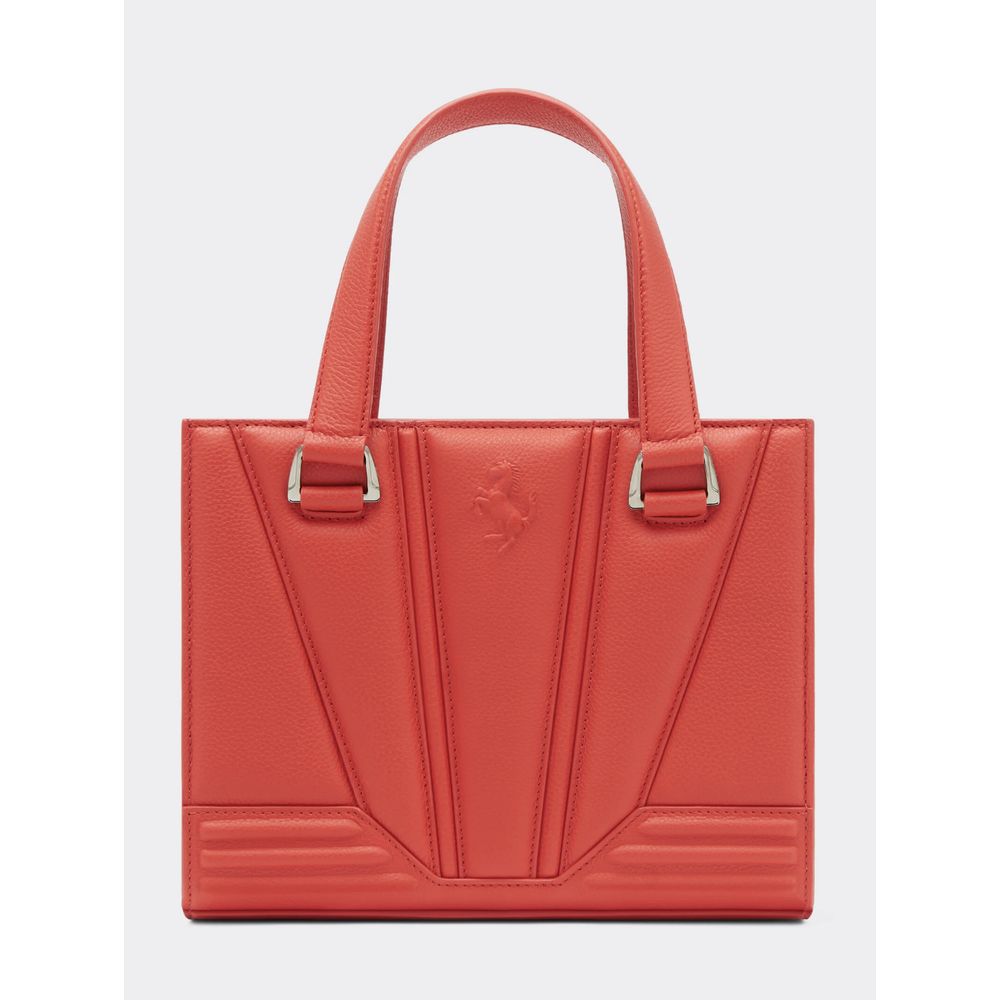 Ferrari Red Leather Handbag