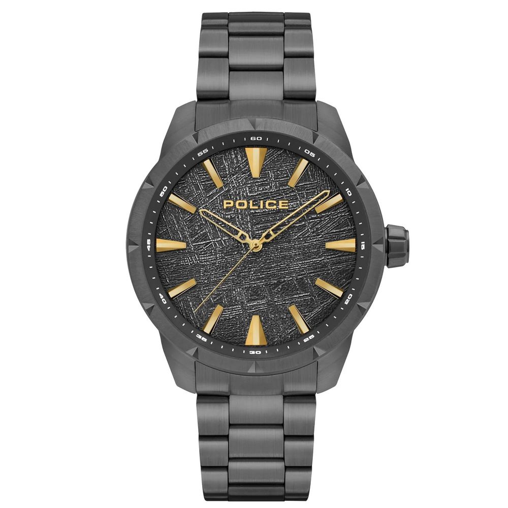 Police Black Stainless Steel Watch