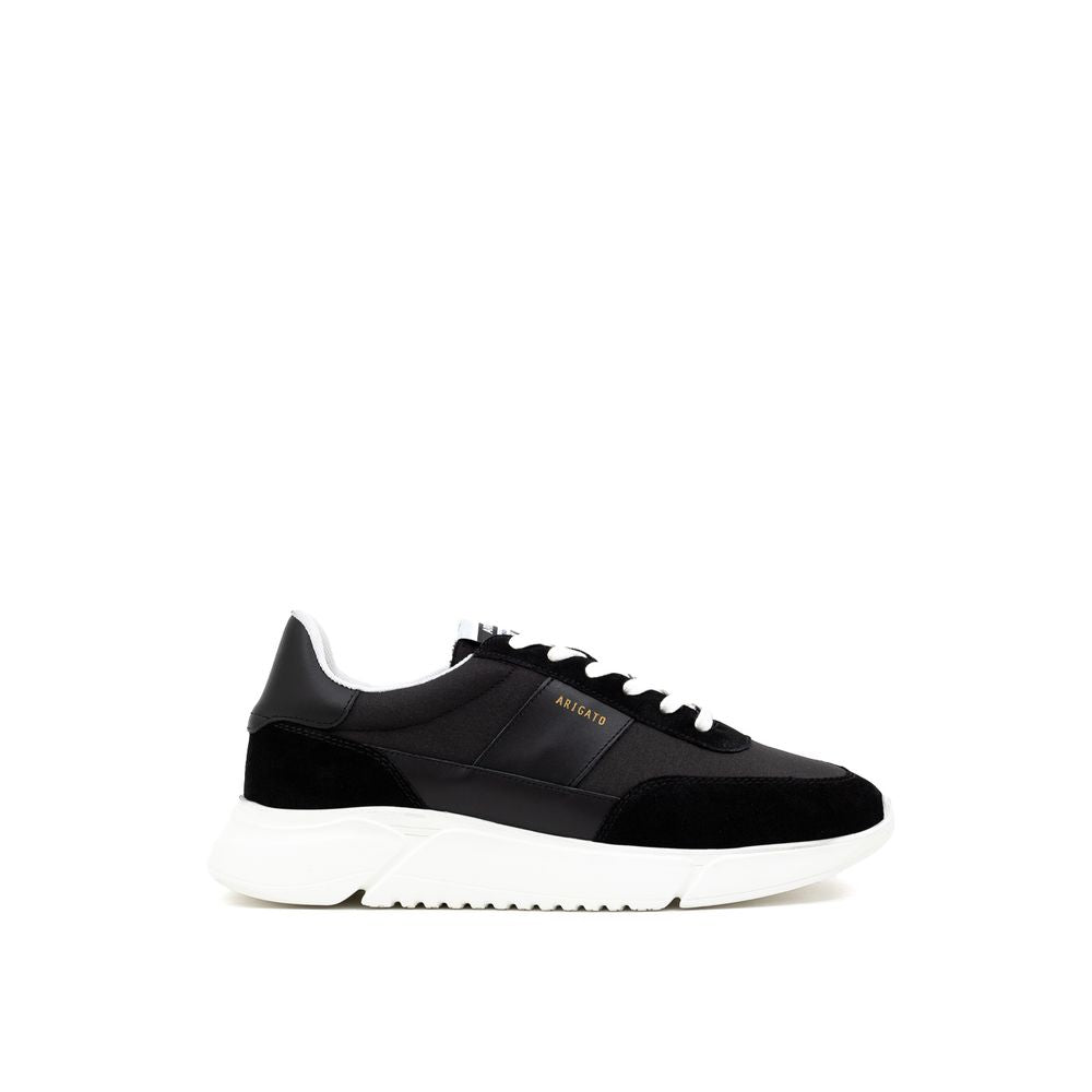 Axel Arigato Black And White Fabric And Leather Sneaker