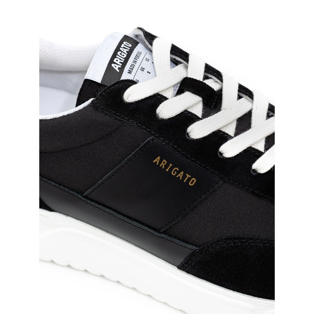 Axel Arigato Black And White Fabric And Leather Sneaker
