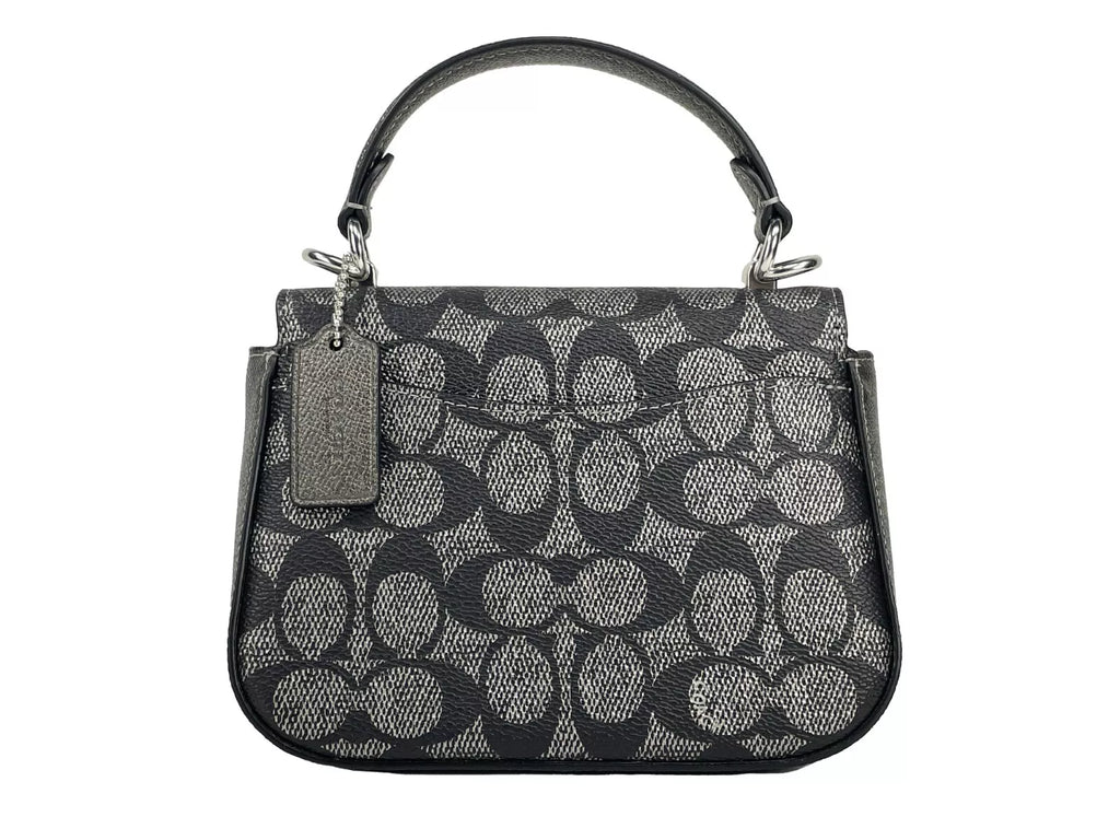 COACH Lysa Top Handle Bag Crossbody Gun Metal
