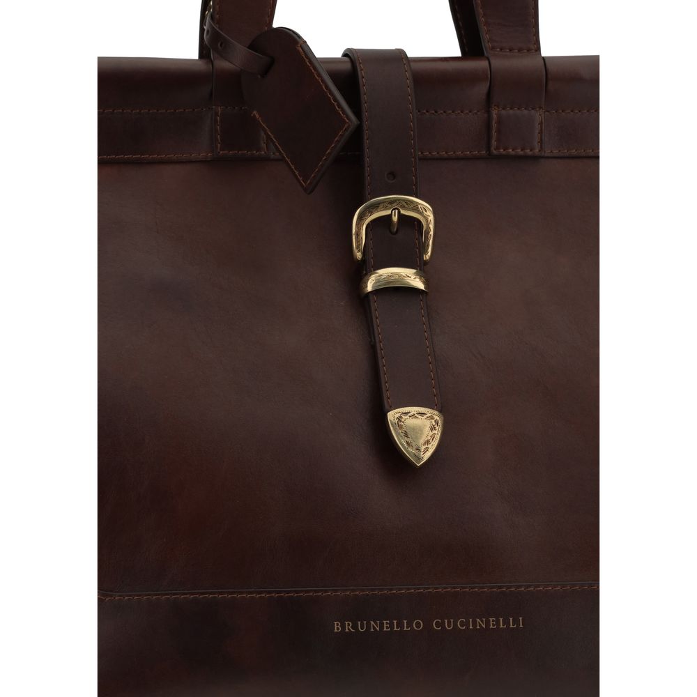 Brunello Cucinelli Leather Travel Bag