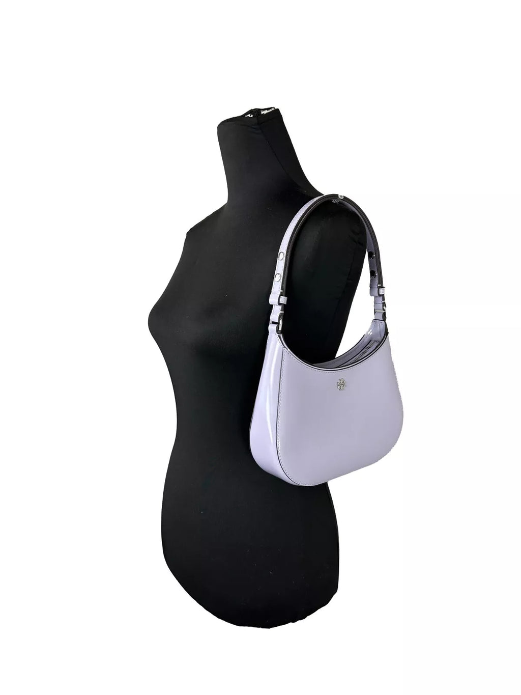 Tory Burch Patent Emerson Small Shoulder Bag Purse Violet