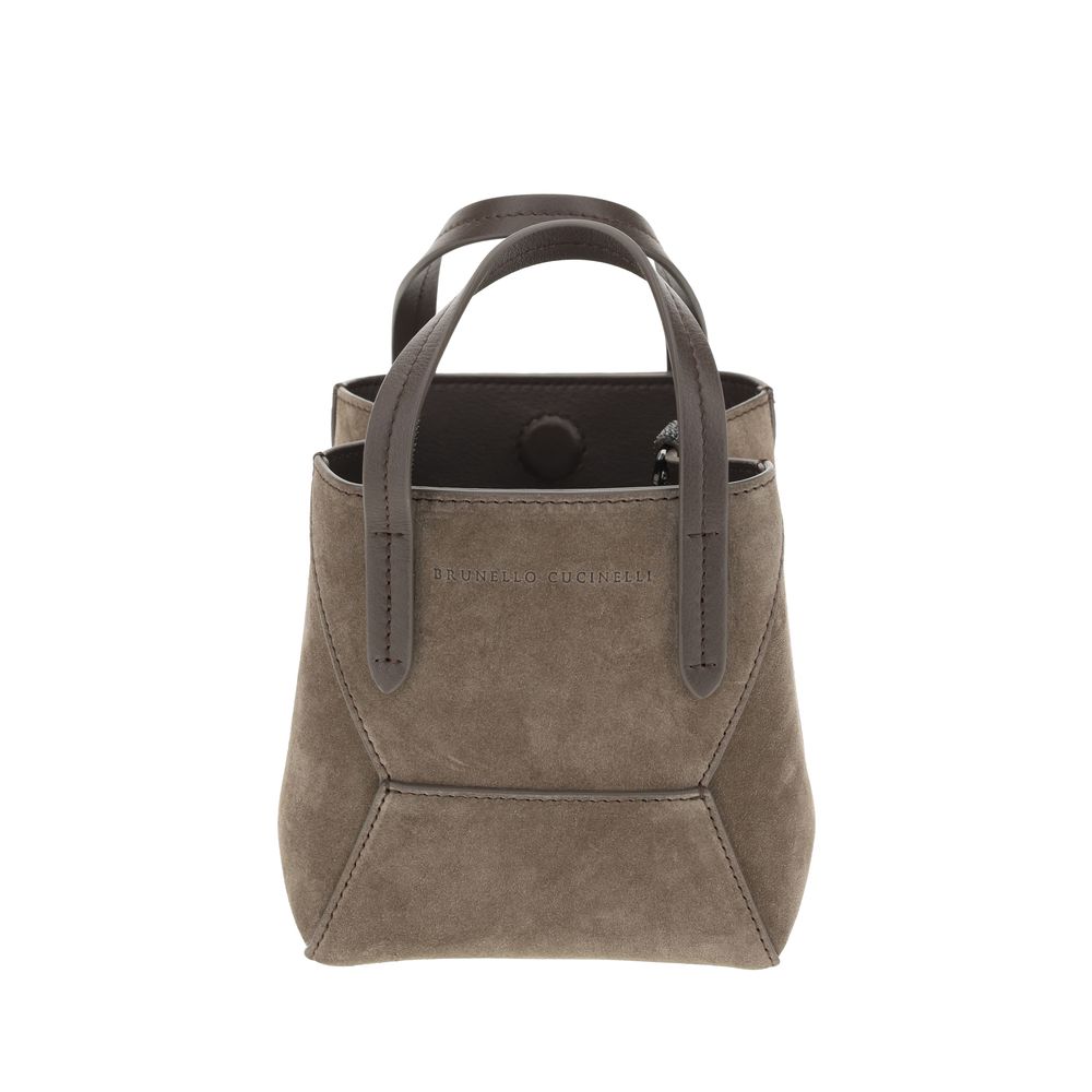 Brunello Cucinelli Suede Shoulder Bag