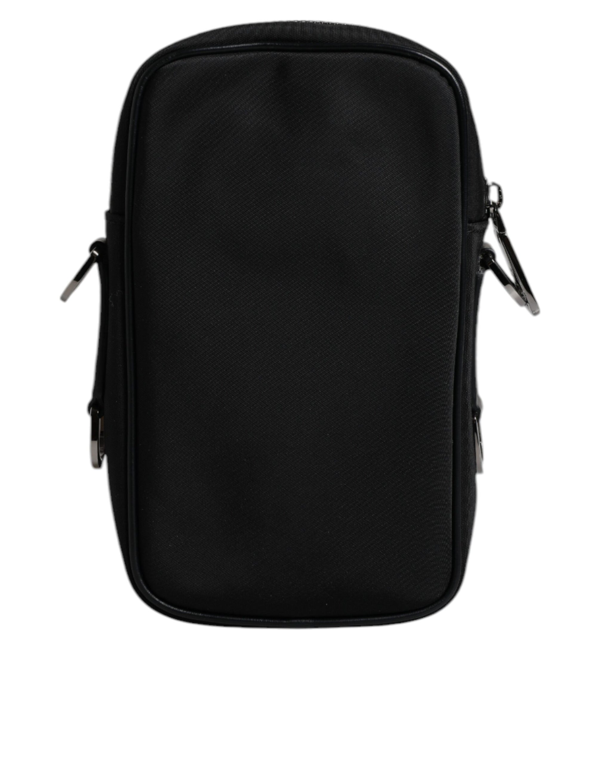 Dolce & Gabbana Multicolor Leopard Jacquard Logo Plaque Neck Strap Bag