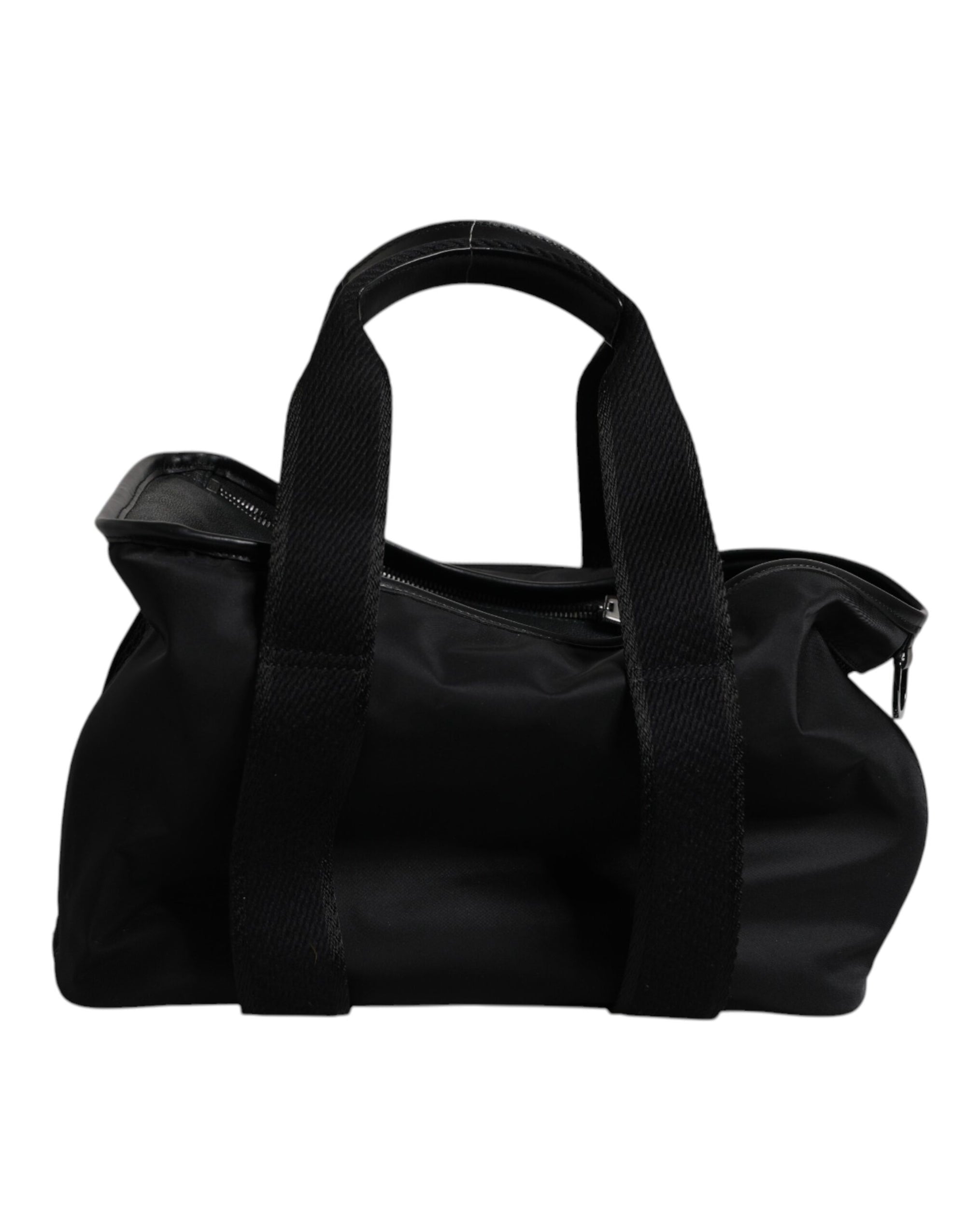 Dolce & Gabbana Black Shoulder Strap Pet Carry Logo Plaque Bag