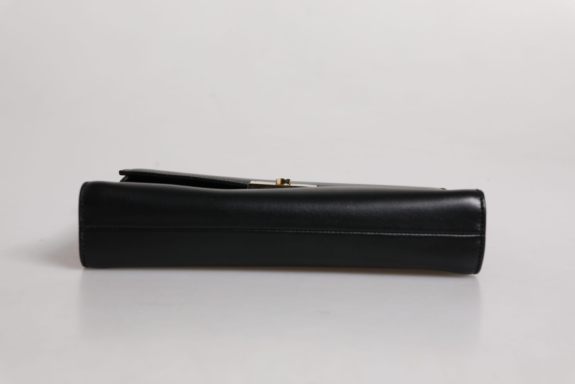 Dolce & Gabbana Black Leather Logo Plaque Document Briefcase Bag